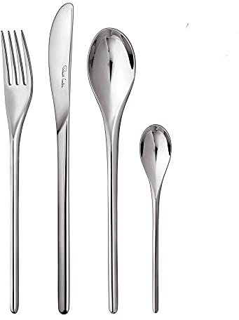 Robert Welch Bud Bright, 24 Piece Cutlery Set for 6 People. Made from Stainless Steel. Dishwasher Safe.