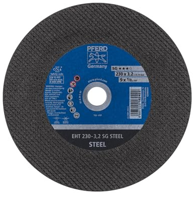 AUGUST RüGGEBERG GMBH&CO.KG 61328222 Freihandtrennscheibe D.230mm Metall Stärke 162422 3.2mm x 230mm (Pack of 25)