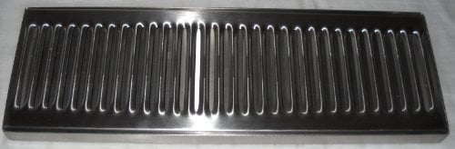 Rattleware Stainless Steel Drip Tray (15 x 5) - Heavy Duty - Perfect for Spills & Drips, Drainage System, Durable & Corrosion-Resistant - Ideal for Brewing & Dispensing