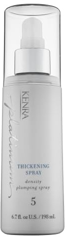 Kenra Professional Platinum Thickening Spray 5 | Volumizing Styler | Density Plumping Spray | Increases Hair Thickness Up To 96% | Humidity Protection & Frizz Taming | All Hair Types | 6.7 fl. oz