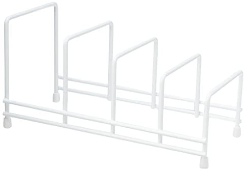 Delfinware 2625W White Plate Storage Rack