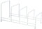 Delfinware 2625W White Plate Storage Rack