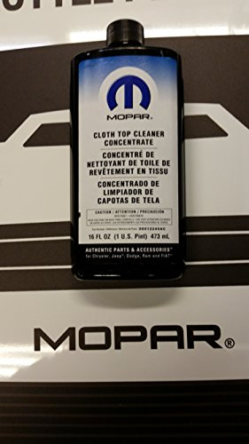 Chrysler Genuine Accessories 5012245AC Convertible Cloth Top CleanerConcentrate - 16 oz. Bottle
