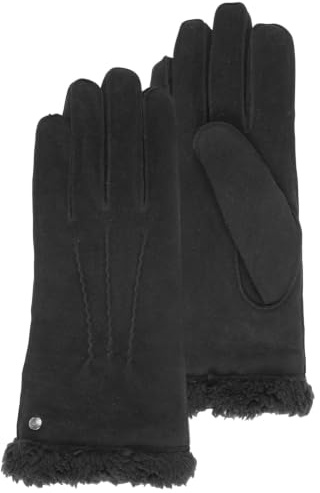 Isotoner - Gants cuir femme (68451) 7.5 - Noir - Taille Medium
