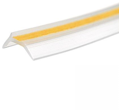 Lienbacher Dichtlippe für Kaminbodenplatten 5 lfm, Transparent, Silikon, selbstklebend, nicht wasserfest, Streif, Kaminabdichtung, Dichtmasse