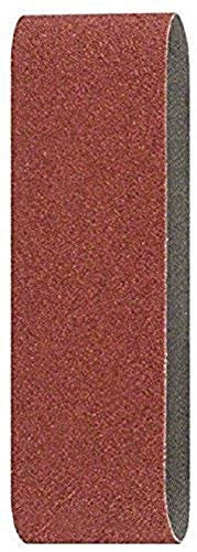 Bosch Accessories 2609256189 Bandes abrasives pour Ponceuses à bande Qualité rouge 60 x 400 Grain 80 Lot de 3 feuilles