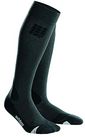 CEP Damen Pro+ Outdoor Merino Chaussettes Socken, Grau (Grey/Black), II