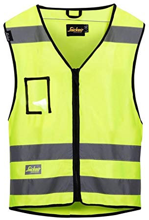 Snickers Workwear Unisex Arbeitsweste Warnweste Klasse 2 größe XXL in gelb, Hv 8 EU