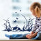 ilka parey wandtattoo-welt® Fensterbilder Kinder Frühling Kinderzimmer Fuchs Füchse Wiese Schmetterlinge M1367f2