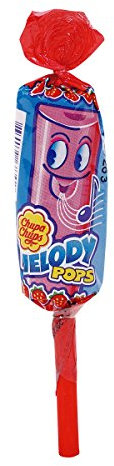 CHUPA-CHUPS melody pops caramelo de palo fresa individual 15 gr