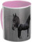 keramik tassen (AR) Rose Pferd Frison