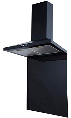 SIA SP60BL 60cm x 75cm Black Toughened Kitchen Glass Splashback