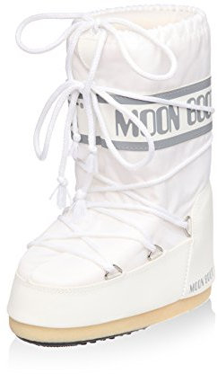 Moon Boot Nylon, Stivali, Unisex- adulto, Bianco (Weiß (6)), 27-30