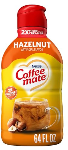 Coffee mate Hazelnut Flavored Coffee Creamer Non-Dairy Gluten-Free, 64 FL OZ (1.89L)