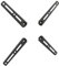 RICOO Rallonge Adaptateur VESA pour VA0200 Support Mural TV Orientable Inclinable Fixation Murale Support Mural écran 4 pièces