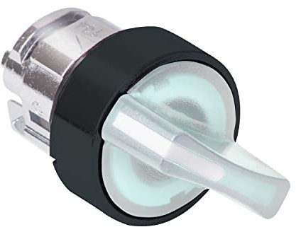 Schneider ZB4BK12137 Front elem. Selector Switch 22, White, for 2 Positions rastend