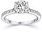 Verlobungsring Ring Damen Silber 925 von AMOONIC Zirkonia Stein mit GRAVUR & ETUI-BOX Silberring Frau Verlobungsringe Damenring rhodiniert Echt Schmuck Antragsring AM289 SS925ZIFAZIFA50