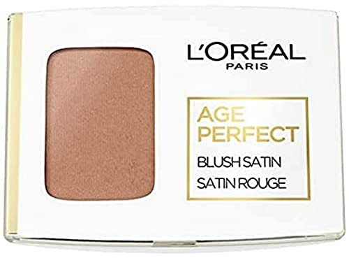 L'Oréal Paris Age Perfect Satin Silky Blush N°106 Brown/Ambre, pour une fraîcheur naturelle du visage, 5 g
