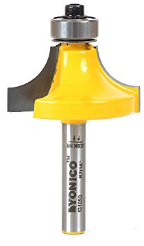 Yonico 13165q 7/16-Inch Radius Round Over Edge Forming Router Bit 1/4-Inch Shank