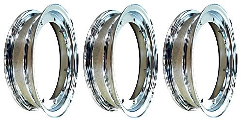 3 CERCHIONI CROMATI RMS 3.50 - 10 PER PIAGGIO APE P 50