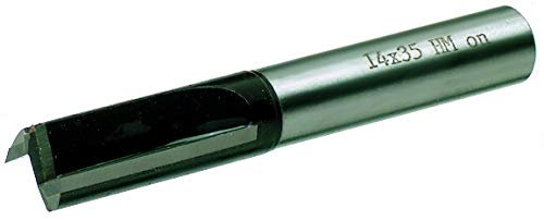 ENT 11141 Nutfräser HW, Schaft (S) 12 mm, Durchmesser (D) 16 mm, NL 60 mm, SL 50 mm, GL 110 mm, mit HW Grundschneide