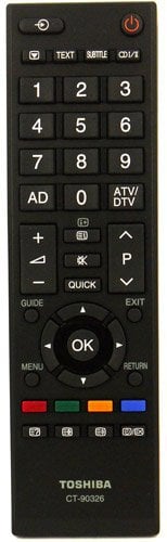 TOSHIBA Remote Control for MODELS 37AV615DB 37AV635DB 37RV635DB LCD TV