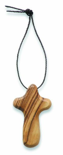 Unbekannt - Christliche Geschenkideen °° Handschmeichler Kreuz, Olivenholz aus Israel, mit Band