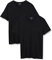 Emporio Armani Herren 2-pack V-neck Pure Cotton T-shirt, Black/Black, XL EU