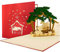 3D Weihnachtskarte Pop Up mit Umschlag, Gutschein, Geschenk, edel, christlich, hochwertig, W17