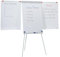 FRANKEN Flipchart, Beschreibbar, Magnetisch, Mit 2 Seitenarmen, Dreibeinstativ, 68 x 105 cm, Höhenverstellbar, inkl. Papierhalterung und Stifteablage, X-tra!Line Standard Plus, EL-FC22