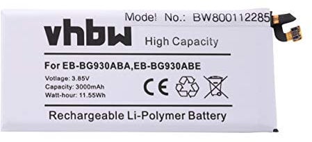vhbw Batterie Compatible avec Samsung Galaxy S7, S7 Duos, S7 LTE, S7 XLTE Smartphone (3000mAh, 3,85V, Li-polymère)