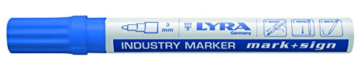 LYRA Industriemarker Lackmarker fein 1–4mm blau 1 Stk. | permanent, schnell trocknende Tinte