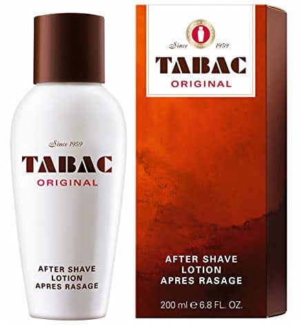 Tabac® Original | After Shave Lotion erfrischende Rasierwasser - erfrischt die von der Rasur beanspruchte Männerhaut - Original Seit 1960 | 200ml Splash