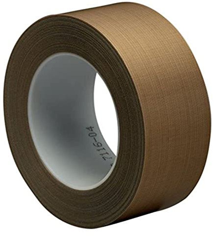 3M Vetro Nastro Adesivo Telato 5453, 25.4 mm X 33 m, 0.22 mm, 9 Pezzi, Marrone/Trasparente