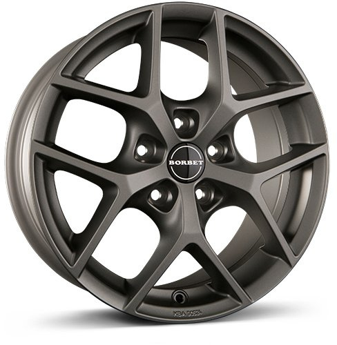 Borbet Y titan matt 7,5x17 ET45 5.00x108 Hub Bore 72.50 mm - Alu felgen