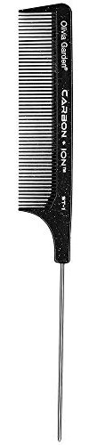 Olivia Garden Carbon + Ion Technik-Nadelstielkamm, mit abgerundeten Kammzähnen