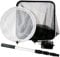 Pond Mainteance Kit, All in One Water Garden Koi Fish Pond Kit | Includes Skimming Net, Fish Catching Net, Round Pond Brush Head & Telescoping Pole