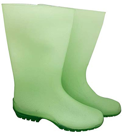 Rain Boots - Stivali di gomma impermeabili, colore verde limette