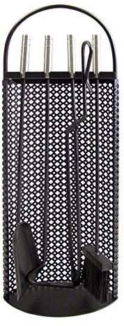 Imex der Fuchs 10012 Set für Kamin Mesh ehemaligen (Inox, 68 x 23 x 14 cm) schwarz