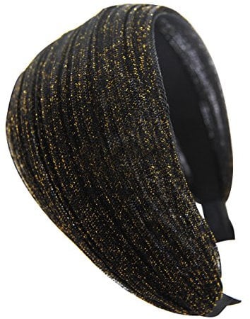 axy HR30A Serre-tête série 30A avec fils pailletés, Noir , taille unique