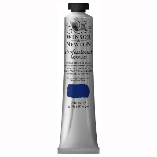 Winsor & Newton 200ml Professional Acrylic Colour Tube - Phthalo Blue Red Shade