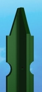 ITALFROM Paletto Recinzioni a T in Ferro Plastificato Verde-Sezione mm30X30X3,5-Altezza 125 cm 2179