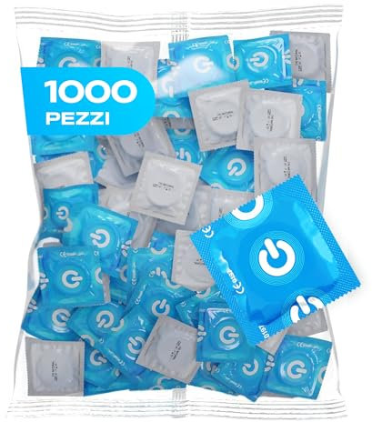 ON) Kondome Clinic - ohne Gleitgel I 52 mm Breite I 1000 Stück Packung I Kondome trocken I dünne 0,07 mm Wandstärke I vegan I für Men