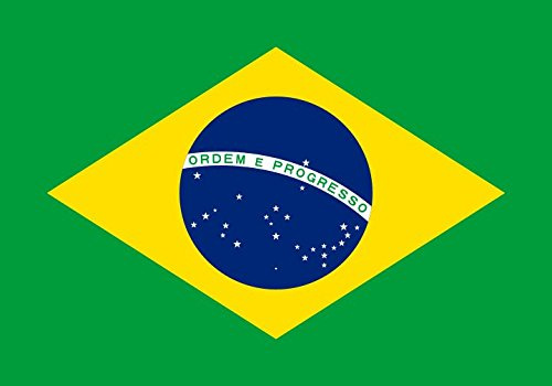 2x autocollant pour voiture Brésil - drapeau 2x Car Sticker Brazil flag (env. 8x5 cm)