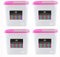 Royle Dry Food Storage Container Pink Great For Cereal and Food Storage 2L Capacity (PACK of 4)