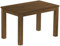 Esstisch Rio Classico 120x73 cm Nussbaum Holz Pinie Massivholz Esszimmertisch Echtholz ausziehbar vorgerichtet für Ansteckplatten Brasilmöbel