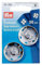 Prym 341260 Annäh-Druckknöpfe MS 30 mm silberfarbig, Silber