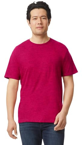 Gildan Mens Softstyle S/Sleeve T-Shirt Colour=Antique Cherry Red Size=XL
