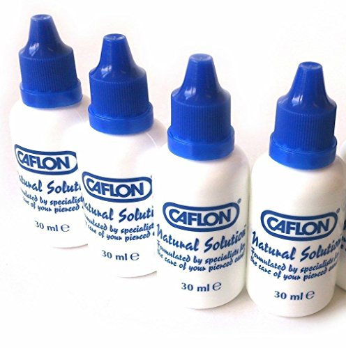 4 x Bottles of Caflon - Ear Piercing Aftercare Natural Solution
