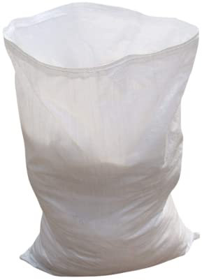 EQUIP247UK White Woven Polypropylene Rubble Builder Sacks Bags 20 x 30 (50cm x 75cm) - Heavy Duty (20)